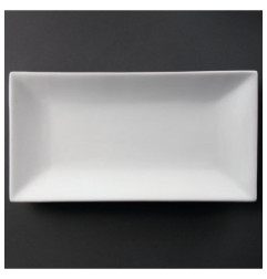 Plat rectangulaire de service 380 x 200mm Olympia