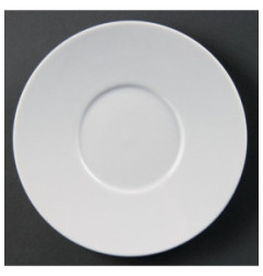 Soucoupes élégantes Olympia Whiteware 148mm (Lot de 12)