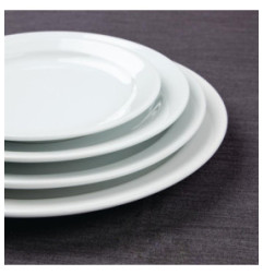 Assiettes à bord étroit Olympia Athena 205mm (Lot de 12)