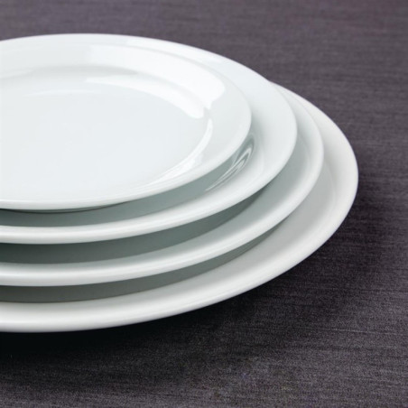 Assiettes à bord étroit Olympia Athena 205mm (Lot de 12)