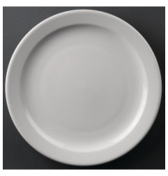 Assiettes à bord étroit Olympia Athena 254mm (Lot de 12)