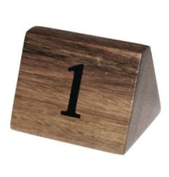 Numéros de table en bois Olympia 1 à 10