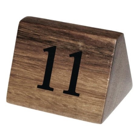 Numéros de table en bois Olympia 11 à 20