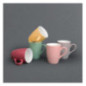 Mug pastel mat en porcelaine Olympia jaune 320ml 