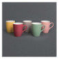 Mug pastel mat en porcelaine Olympia jaune 320ml 