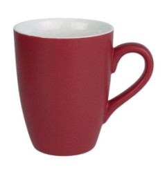 Mug pastel mat en porcelaine Olympia rouge 320ml 