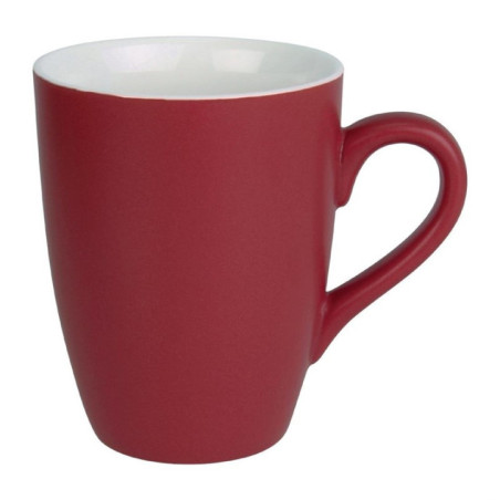 Mug pastel mat en porcelaine Olympia rouge 320ml 