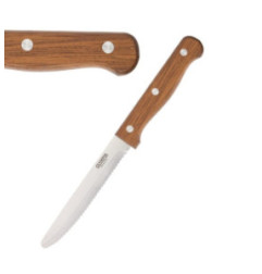 Couteaux à steak arrondis Olympia bois (x12)