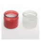 Bougies pots en verre rouges Olympia