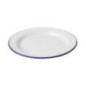 Assiette plate en acier émaillé Olympia 300mm lot de 6