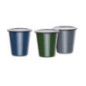 Gobelets en acier émaillé gris et noir Olympia 310ml