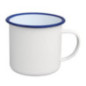 Grand mug à soupe en acier émaillé Olympia 670ml