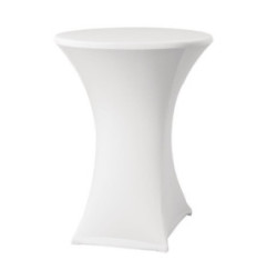 Housse de table extensible Samba blanche D2