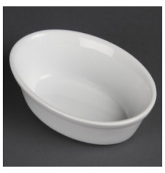 Plats à gratin ovales blancs Olympia 161 x 116mm (Lot de 6)
