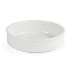 Plats empilables en porcelaine blanche Olympia 134mm (Lot de 6)