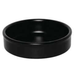 Plats empilables noirs 102mm Olympia (Lot de 6)