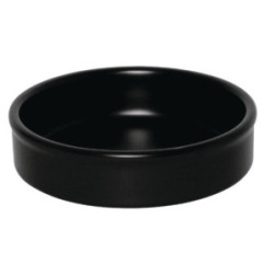 Plats empilables noirs 134mm Olympia (Lot de 6)