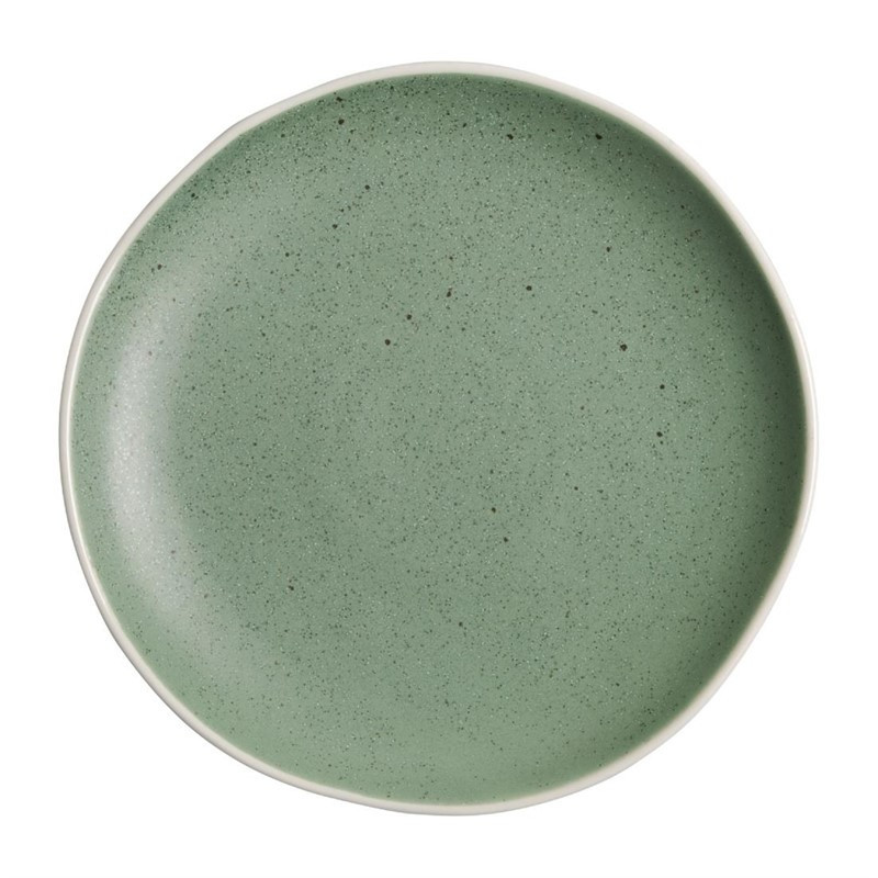 Assiettes plates verte Chia Olympia 20,5 cm (x6)