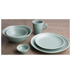 Assiettes plates verte Chia Olympia 20,5 cm (x6)