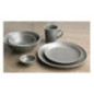 Assiettes plates grises Chia Olympia 20,5 cm (x6)