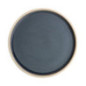 Assiettes plates bord droit granit bleu Olympia Canvas 18 cm  (Lot de 6)