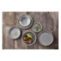 Assiettes plates granit bleu Olympia Canvas 26,5 cm  (Lot de 6)