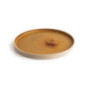 Assiettes plates bord droit terre de sienne Olympia Canvas 25 cm  (Lot de 6)