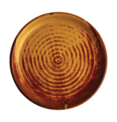 Assiettes plates terre de sienne Olympia Canvas 18 cm  (Lot de 6)