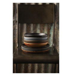 Assiettes plates terre de sienne Olympia Canvas 26,5 cm  (Lot de 6)