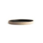 Assiettes plates bord droit noir mat Olympia Canvas 18 cm  (Lot de 6)