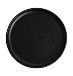 Assiettes plates noir mat  Olympia Canvas 26,5 cm  (Lot de 6)