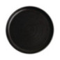 Assiettes plates noir mat  Olympia Canvas 26,5 cm  (Lot de 6)