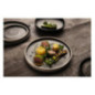 Assiettes plates noir mat  Olympia Canvas 26,5 cm  (Lot de 6)