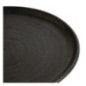 Assiettes plates noir mat  Olympia Canvas 26,5 cm  (Lot de 6)