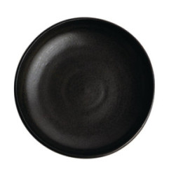 Assiettes creuses calottes noir mat Olympia Canvas 23 cm 