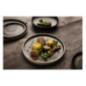 Assiettes creuses calottes noir mat Olympia Canvas 23 cm 