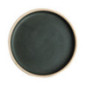 Assiettes plates bord droit vert bronze Olympia Canvas 18 cm  (Lot de 6)