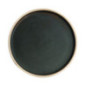 Assiettes plates bord droit vert bronze Olympia Canvas 25 cm  (Lot de 6)