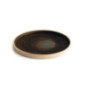 Assiettes plates bord droit vert bronze Olympia Canvas 25 cm  (Lot de 6)