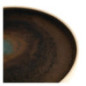 Assiettes plates bord droit vert bronze Olympia Canvas 25 cm  (Lot de 6)