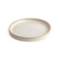 Assiettes plates bord droit blanc Murano Olympia Canvas 18 cm (Lot de 6)