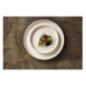 Assiettes plates bord droit blanc Murano Olympia Canvas 18 cm (Lot de 6)