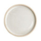 Assiettes plates bord droit blanc Murano Olympia Canvas 25 cm  (Lot de 6)