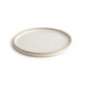 Assiettes plates bord droit blanc Murano Olympia Canvas 25 cm  (Lot de 6)