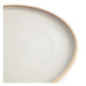 Assiettes plates bord droit blanc Murano Olympia Canvas 25 cm  (Lot de 6)