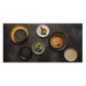 Assiettes plates blanc Murano Olympia Canvas 18 cm (Lot de 6)