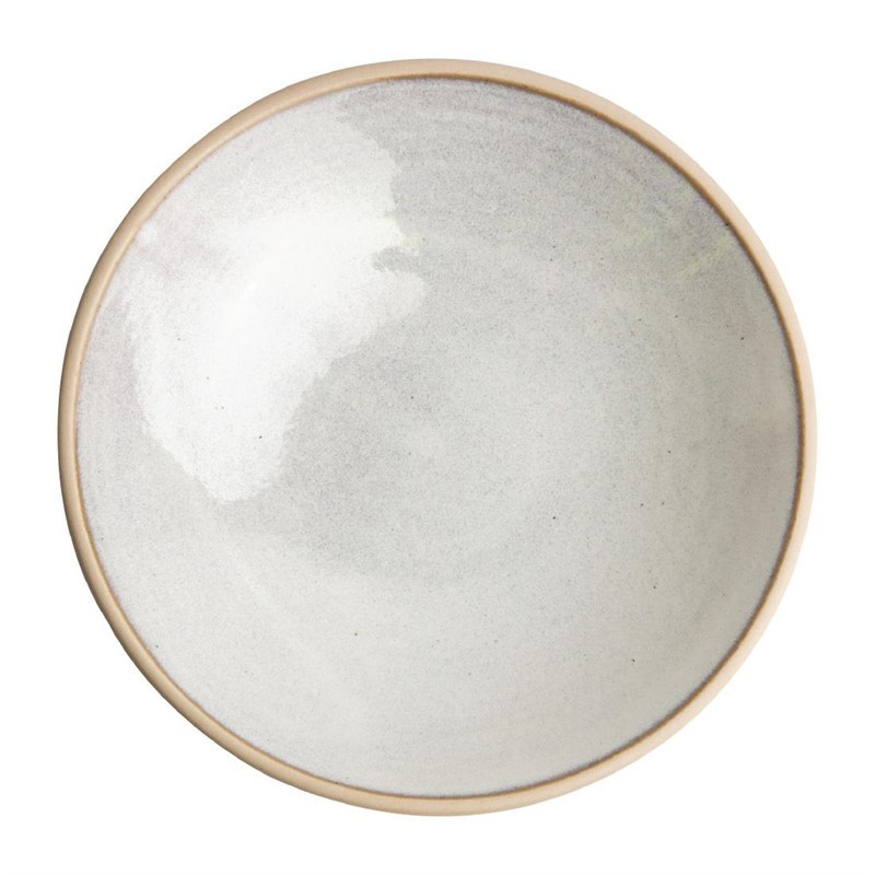 Assiettes creuses blanc Murano Olympia Canvas 20 cm  (Lot de 6)