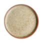 Assiettes plates bord droit beige moucheté Olympia Canvas 18 cm  (Lot de 6)