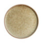 Assiettes plates bord droit beige moucheté Olympia Canvas 25 cm  (Lot de 6)