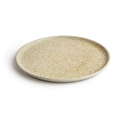 Assiettes plates beige moucheté Olympia Canvas 26,5 cm  (Lot de 6)